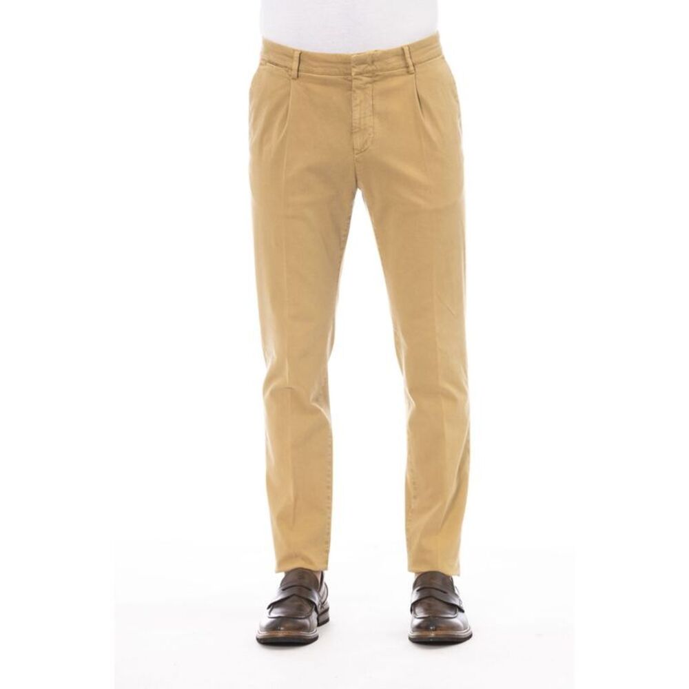 Peserico Beige Cotton Men Men's Pants